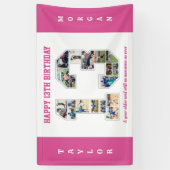 Geburtstagsfeier 13. FotoCollage Banner (Vertikal)