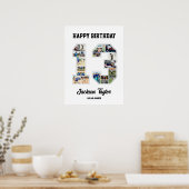 Geburtstagsfeier 13. FotoCollage Poster (Küche)