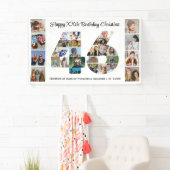 Geburtstagsfeier 46. Nummer 46 Fotocollage Banner (Insitu)