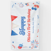 Geburtstagsfeier - 4. Juli Banner (Vertikal)