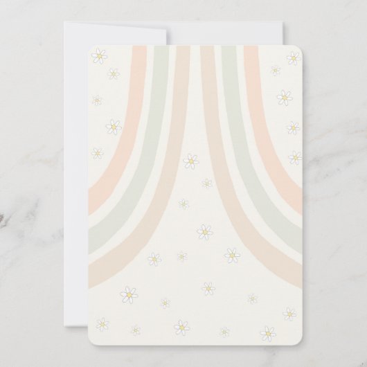 Geburtstagsfeier, 70er-Retro-Einladung (Rückseite)