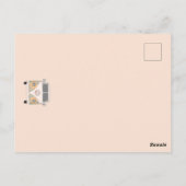 Geburtstagsfeier, 70er-Retro-Einladung Postkarte (Rückseite)