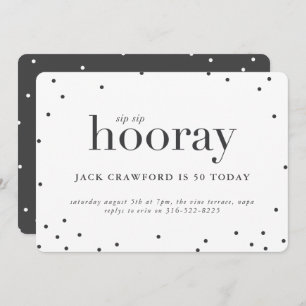 Geburtstagsfeier am Sip-Sip-Hooray Einladung