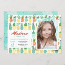 Geburtstagsfeier | Ananas | Einladungen