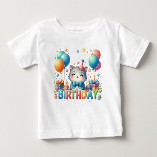 Geburtstagsfeier Baby T-shirt (Vorderseite)
