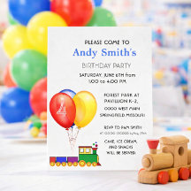Geburtstagsfeier Ballons & Zug