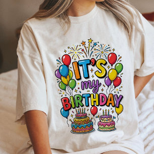 Geburtstagsfeier-Balloons-Torte-Design Tri-Blend Shirt