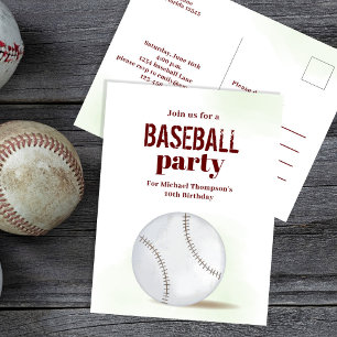 Geburtstagsfeier Baseball Kind Individuelle Postka Postkarte