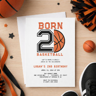 Geburtstagsfeier Basketball 2. Geburtstag Einladung