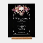 Geburtstagsfeier Begrüßungszeichen Acrylschild (Vorderseite)