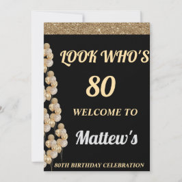 Geburtstagsfeier Begrüßungszeichen für Männer Einladung