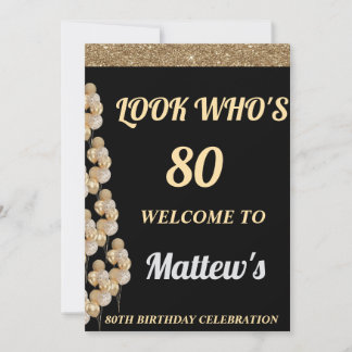 Geburtstagsfeier Begrüßungszeichen für Männer Einladung