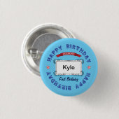 Geburtstagsfeier Button (Vorne & Hinten)