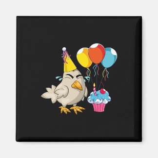 Geburtstagsfeier-Cupcake Lustiger Bauernhof Anim Magnet