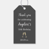 Geburtstagsfeier Danke Tag Geschenkanhänger (Vorderseite)