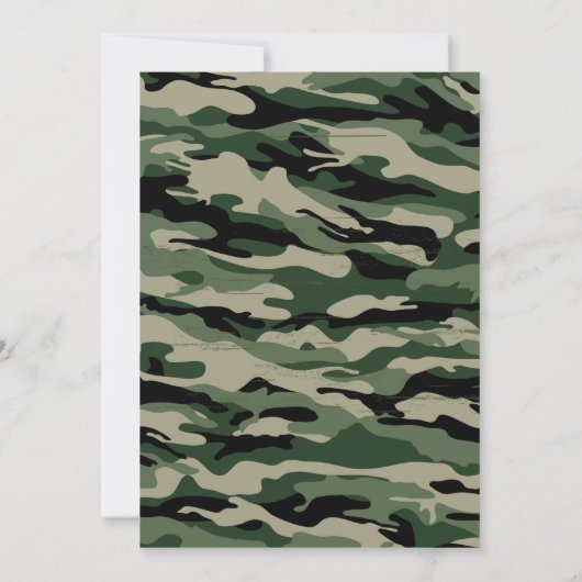 Geburtstagsfeier der Armee Einladung (Rückseite)