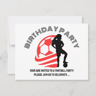 Geburtstagsfeier der Football-Girl, Geschenk des F Einladung