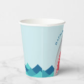 Geburtstagsfeier der Haifisch-Bite-Party Pappbecher (Rechts)