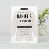 Geburtstagsfeier der Kampfkünste Einladung (Stehend Vorderseite)