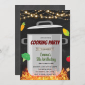 Geburtstagsfeier der Kochschule Einladung (Vorne/Hinten)