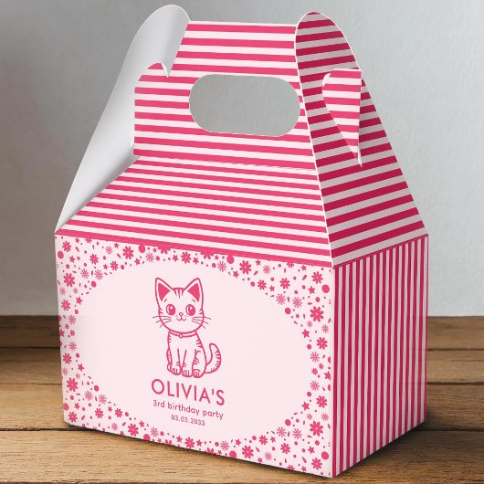 Geburtstagsfeier der Mädchen mit farbenprächtigen Geschenkschachtel