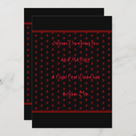 Geburtstagsfeier der Saison Einladung (Vorne/Hinten)