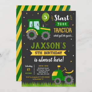 Geburtstagsfeier der Traktorfarm Einladung