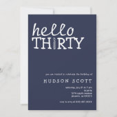Geburtstagsfeier des 30. Mens Einladung (Vorderseite)
