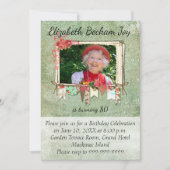 Geburtstagsfeier des 80. Fotos Einladung (Vorderseite)