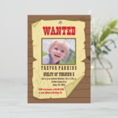 Geburtstagsfeier des Gewollt Foto-Pokerspielers Einladung (Stehend Vorderseite)