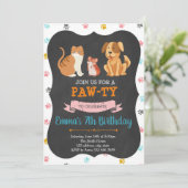 Geburtstagsfeier des Hauses Einladung (Stehend Vorderseite)