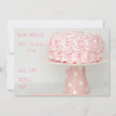 Geburtstagsfeier des jungen Mädchens Einladung (Vorderseite)