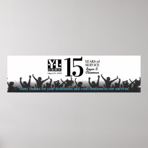 Geburtstagsfeier des Mitarbeiters Bannerpost Poster