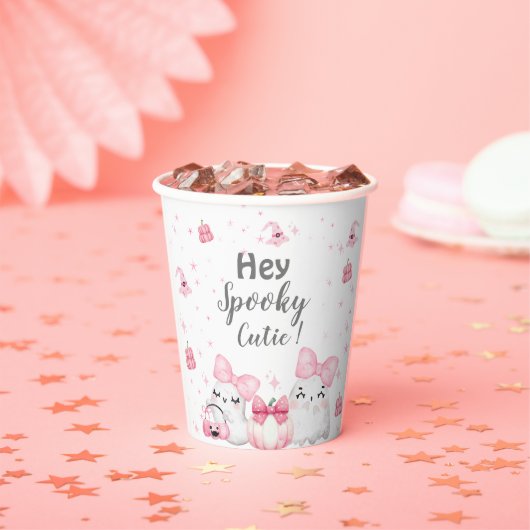 Geburtstagsfeier des niedlichen Modernen Geistermä Pappbecher (Insitu)