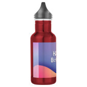 Geburtstagsfeier-Design Edelstahlflasche (Links)