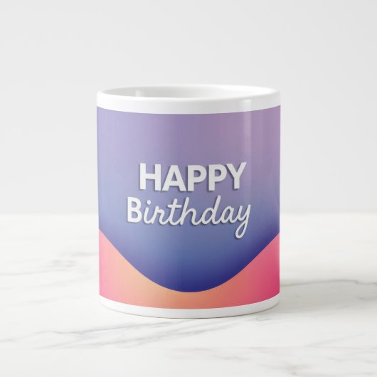 Geburtstagsfeier-Design Jumbo-Tasse (Vorderseite)