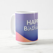 Geburtstagsfeier-Design Kaffeetasse (Vorderseite Links)