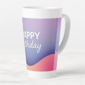 Geburtstagsfeier-Design Milchtasse (Rechte Ecke)