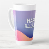 Geburtstagsfeier-Design Milchtasse (Linke Ecke)