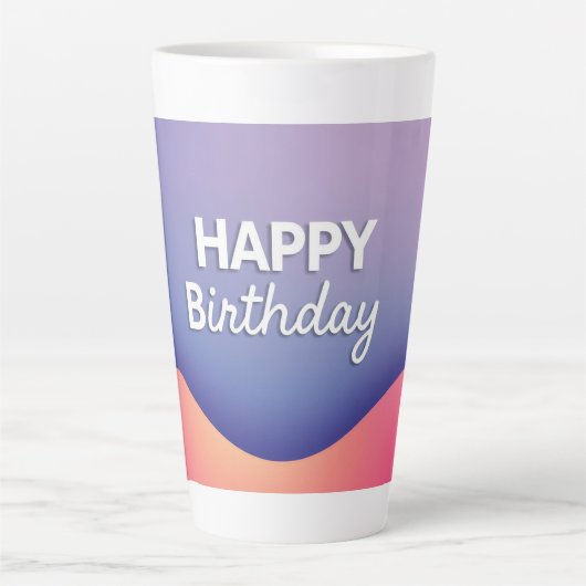 Geburtstagsfeier-Design Milchtasse (Vorderseite)