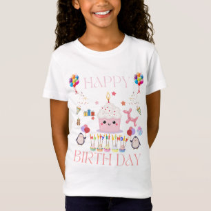 Geburtstagsfeier-Design-T-Shirts für Mädchen T-Shirt