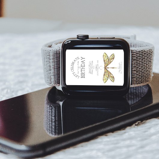 Geburtstagsfeier Dragonfly Einladung