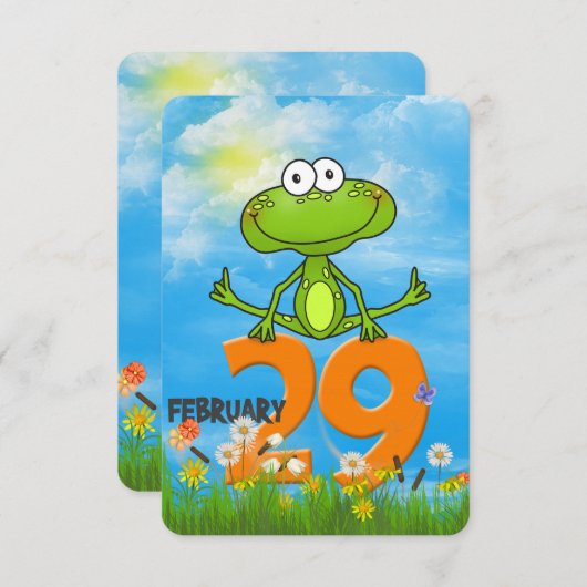 Geburtstagsfeier Einladung (Vorne/Hinten)