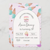 Geburtstagsfeier Einladung (Vorne/Hinten)