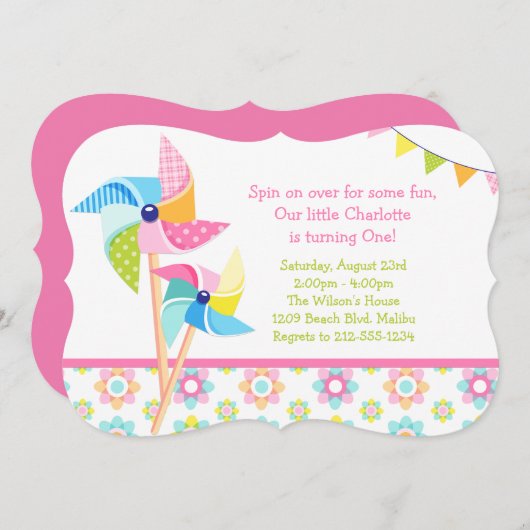 Geburtstagsfeier Einladung (Vorne/Hinten)