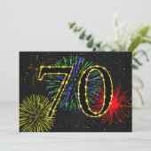 Geburtstagsfeier Einladung (Stehend Vorderseite)