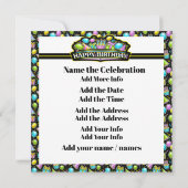 Geburtstagsfeier Einladung (Rückseite)