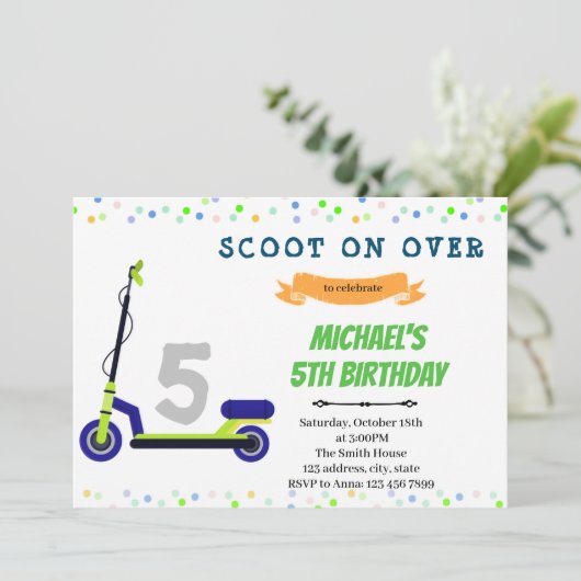 Geburtstagsfeier Einladung (Stehend Vorderseite)