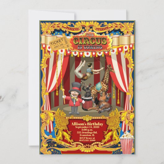 Geburtstagsfeier Einladung (Vorderseite)