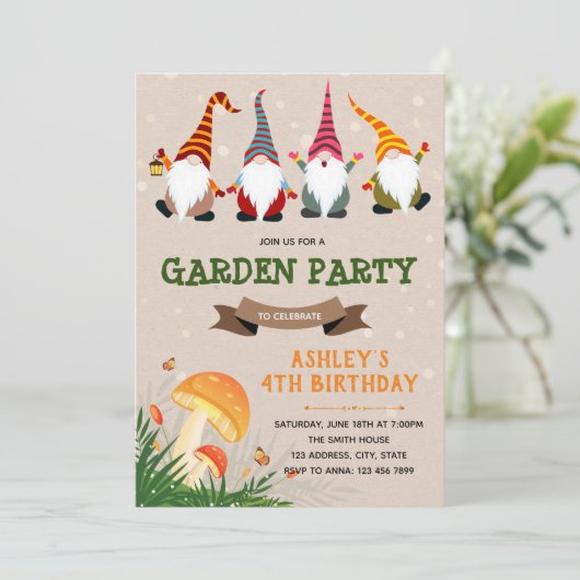 Geburtstagsfeier Einladung (Stehend Vorderseite)